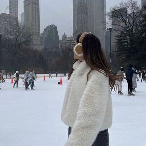 Furry white Jacket